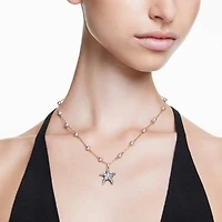 Idyllia pendant, Crystal pearls, Starfish, Multicolored, Gold-tone plated by SWAROVSKI