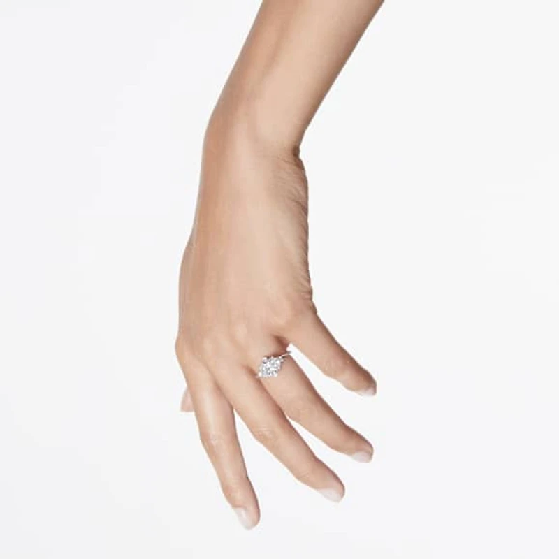 Galaxy ring, Lab-grown diamonds 2.1 ct tw, Mixed shapes, 14K white gold by SWAROVSKI