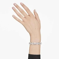 Millenia bracelet, Octagon cut, White, Rhodium plated by SWAROVSKI