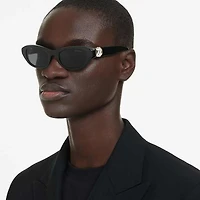 Sunglasses, Pillow shape, Black by SWAROVSKI