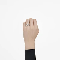 Eternity band ring, Lab-grown diamonds 0.4 ct tw, Round shape, Sterling silver by SWAROVSKI