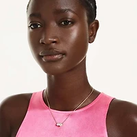 Mesmera necklace, Heart, White, Gold-tone plated by SWAROVSKI