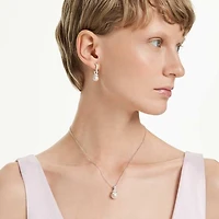 Originally set, Pavé, Crystal pearl, White, Rhodium plated by SWAROVSKI