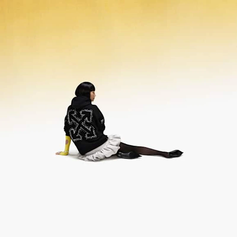 OFF-WHITE™ Arrow Hoodie, Black by SWAROVSKI