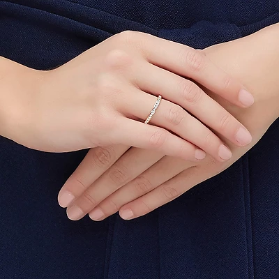 Matrix ring, White, 18K rose gold finish