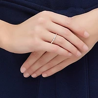 Matrix ring, White, 18K rose gold finish