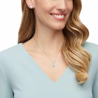 Nude set, White, Rhodium plated by SWAROVSKI