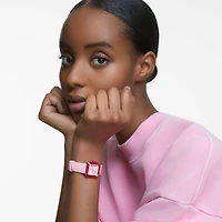 Watch, Silicone strap, Pink by SWAROVSKI