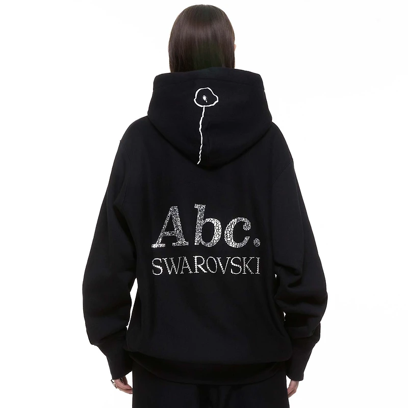 ADVISORY BOARD CRYSTALS, Dazzling Colorless Objects hoodie, Black by SWAROVSKI