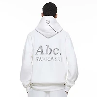 ADVISORY BOARD CRYSTALS, Gray Objects Displaced by Refraction hoodie, White by SWAROVSKI