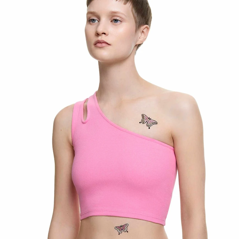 Body jewel, Set (2), Butterfly, Multicoloured by SWAROVSKI