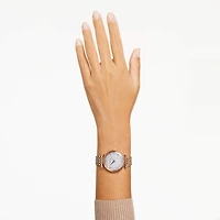 Crystalline wonder watch, Swiss Made, Metal bracelet, Rose gold tone, Rose gold-tone finish by SWAROVSKI