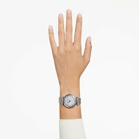 Crystalline wonder watch, Swiss Made, Metal bracelet, Silver Tone, Stainless steel by SWAROVSKI