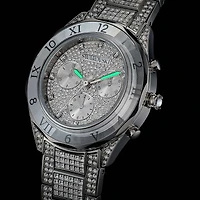 Dextera lux watch, Swiss Made, Metal bracelet, Silver Tone, Stainless steel by SWAROVSKI