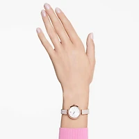 Illumina watch, Swiss Made, Metal bracelet, Rose gold tone, Rose gold-tone finish by SWAROVSKI