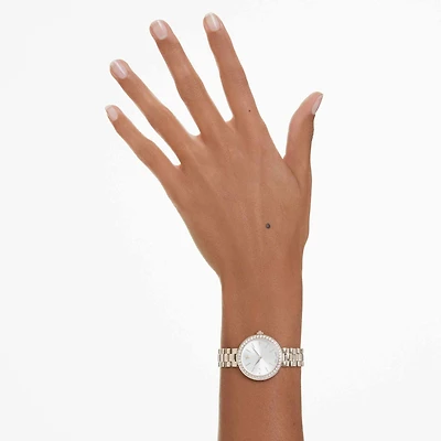 Certa watch, Swiss Made, Metal bracelet, Gold tone, Champagne gold-tone finish