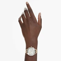 Nova chrono watch, Swiss Made, Metal bracelet, Gold tone