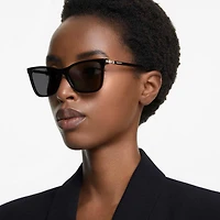 Sunglasses, Square shape, SK6004, Black by SWAROVSKI