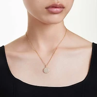Sublima pendant, White, 18K gold finish