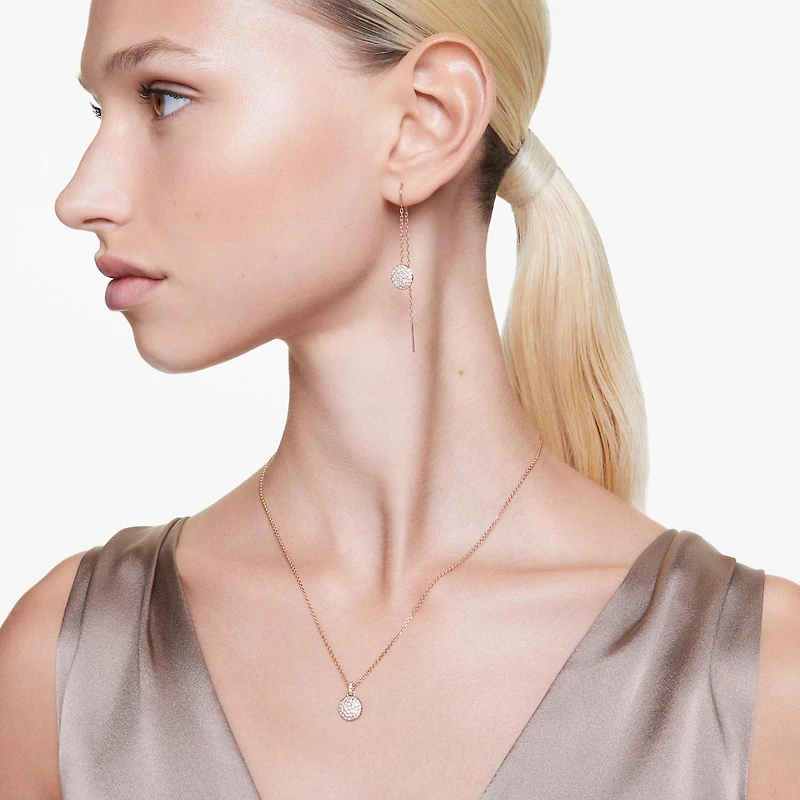 Meteora set, White, 18K rose gold finish