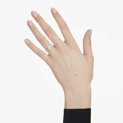 Eternity solitaire ring, Lab-grown diamonds ct tw, Round shape