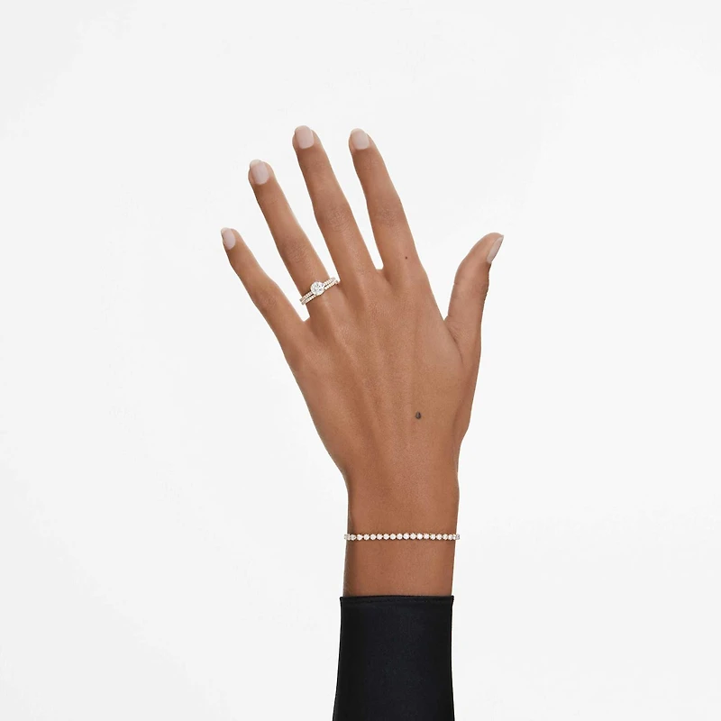 Eternity solitaire ring, Lab-grown diamonds ct tw, Round shape