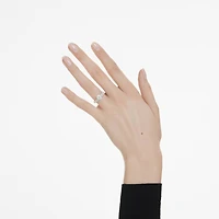 Eternity band ring, Lab-grown diamonds 0.2 ct tw, Round shape, 14K white gold