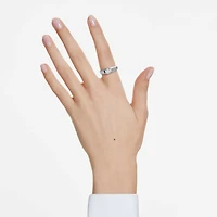 Octagon band ring, Lab-grown diamonds 1.0 ct tw, shape, 14K white gold by SWAROVSKI