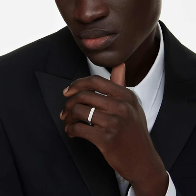 Eternity band ring, Lab-grown diamonds 0.05 ct tw, Round shape, 14K white gold