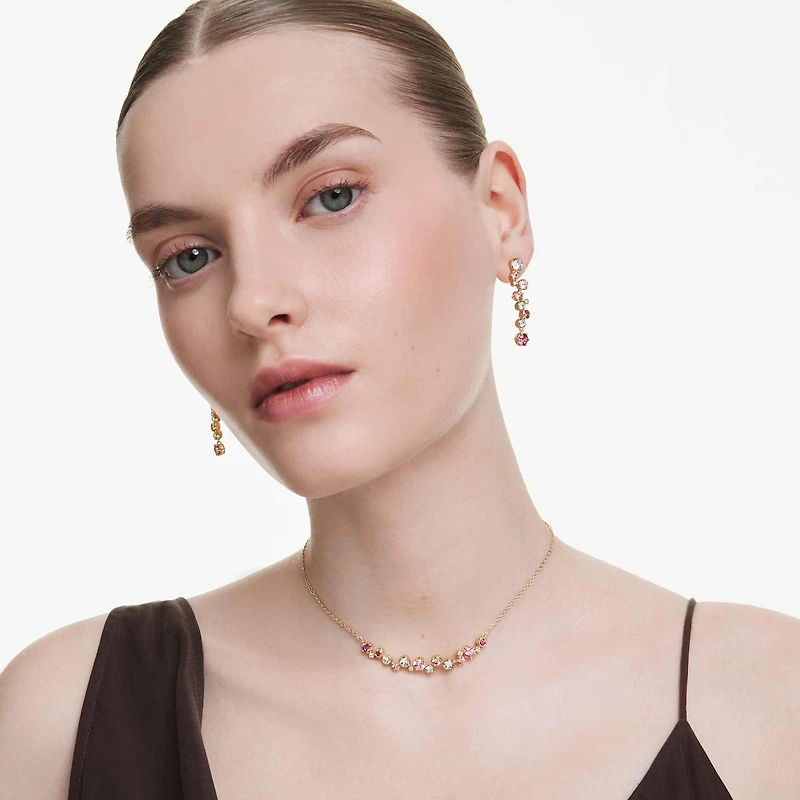 Constella set, Mixed cuts, Multicoloured, Gold-tone plated by SWAROVSKI