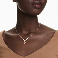 Idyllia pendant, Crystal pearl, Mixed cuts, Flower, Multicoloured