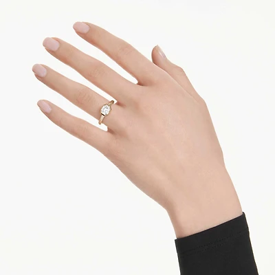 Octagon bezel ring, Lab-grown diamonds ct tw, Octagon shape