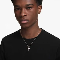 Insigne pendant, Cross, White, Rose gold-tone plated by SWAROVSKI