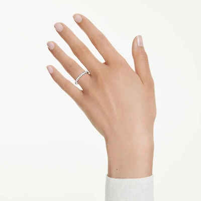 Eternity band ring, Lab-grown diamonds 0.4 ct tw, Round shape, Sterling silver