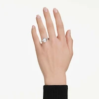 Octagon bezel ring, Lab-grown diamonds 2.0 ct tw, Octagon shape, 14K white gold