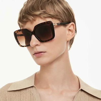 Sunglasses, Square shape, SK6049, Brown