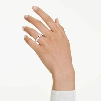 Octagon band ring, Lab-grown diamonds 2.4 ct tw, Octagon shape, 14K white gold