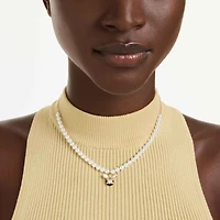 Idyllia charm, Mixed cuts, Bee, Multicoloured, 18K gold finish