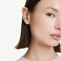 Galaxy stud earrings, Lab-grown diamonds 0.5 ct tw, Mixed shapes, Sterling silver by SWAROVSKI