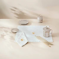 Signum mug with lid, Porcelain, Beige