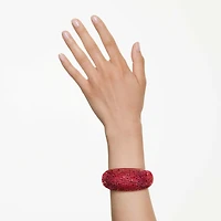 Idyllia cuff, Red, Gold-tone plated by SWAROVSKI
