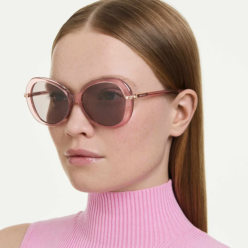 Sunglasses, Butterfly shape, SK6059, Pink by SWAROVSKI