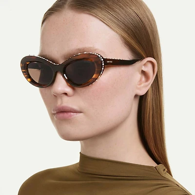Sunglasses, Cat-Eye shape, SK6061U, Brown