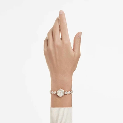 Una Angelic watch, Crystal bracelet, Rose gold tone, Rose gold-tone finish
