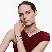 Una Angelic watch, Crystal bracelet, Rose gold tone, Rose gold-tone finish