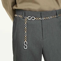 Dextera waist belt, White, Mixed metal finish by SWAROVSKI