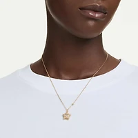 Sublima pendant, Round cut, Star, Multicoloured, 18K gold finish