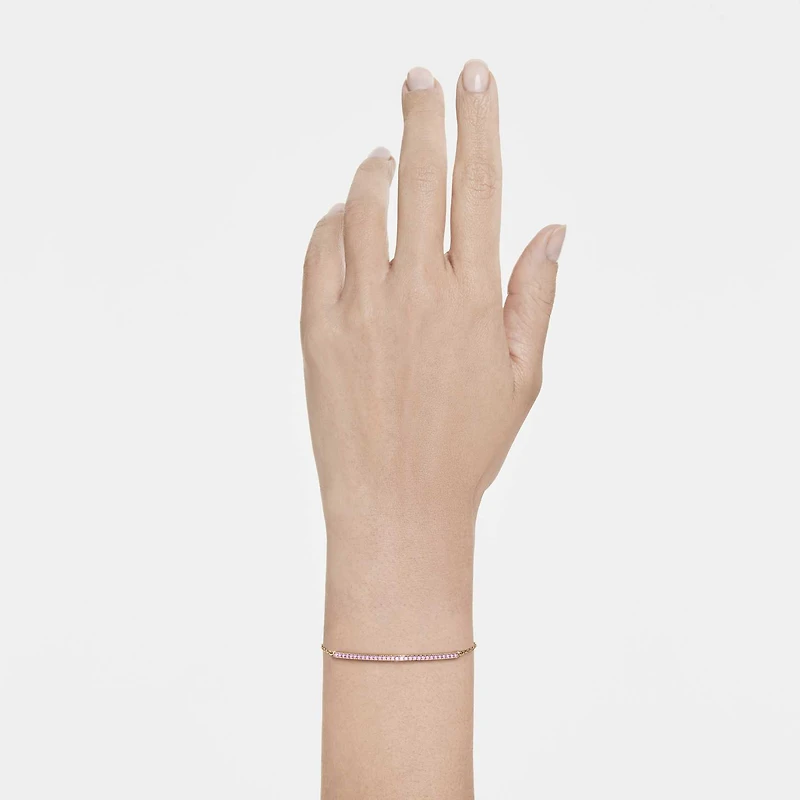 Only bracelet, Round cut, Purple, 18K gold finish