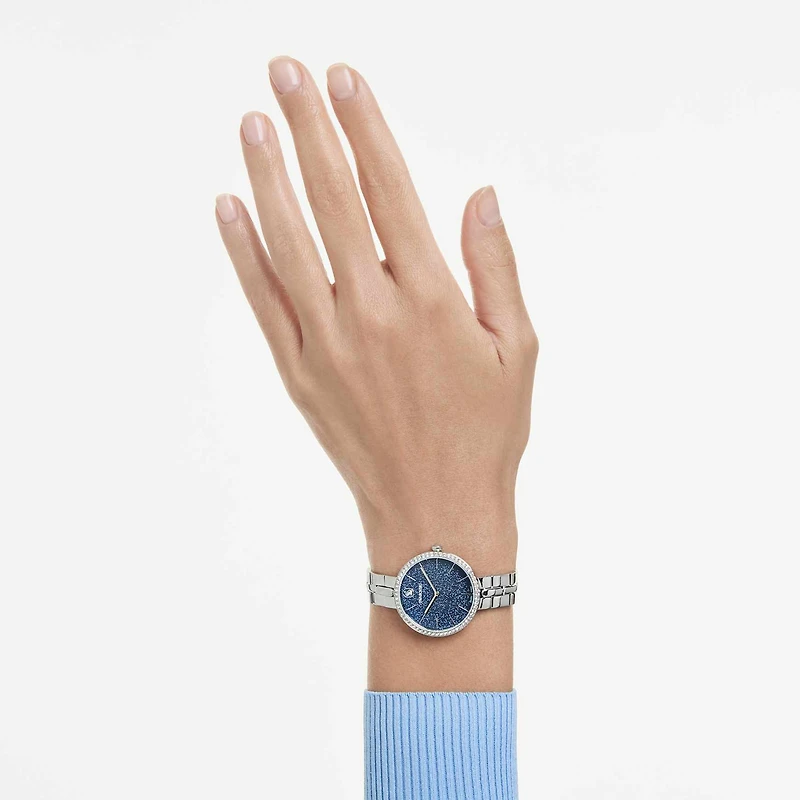 Cosmopolitan watch, Swiss Made, Metal bracelet, Silver tone