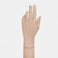 Only bracelet, Round cut, Pink, 18K rose gold finish